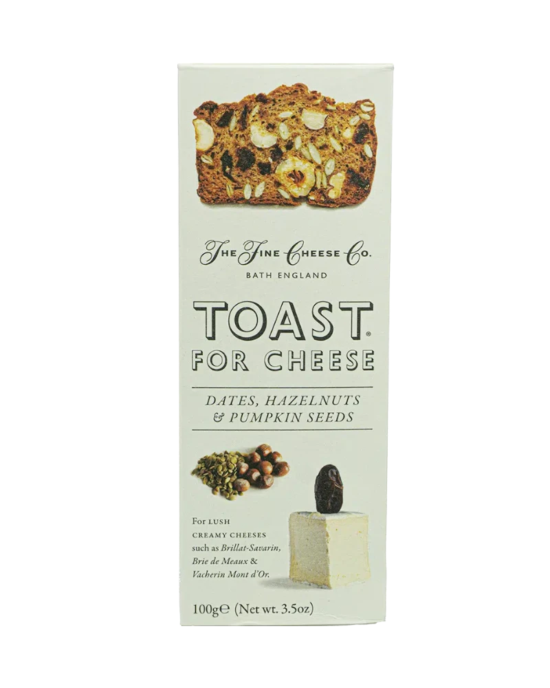 Toast med dadler, hasselnødder og græskarkerner, 100 g