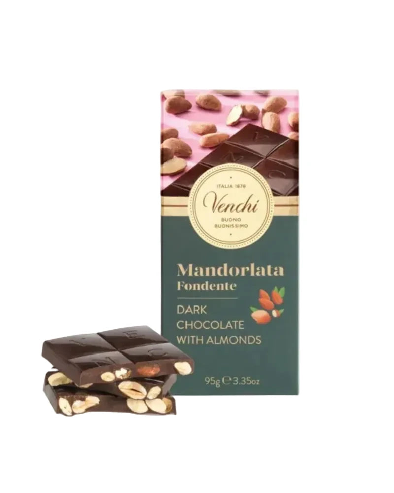 Venchi Dark Almond Bar, 95 g