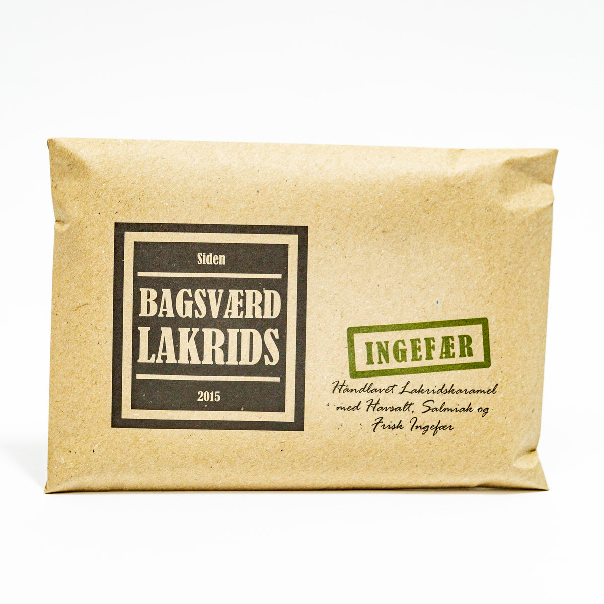 Bagsværd Lakrids Håndlavet Lakridskaramel - Ingefær 160gr,
