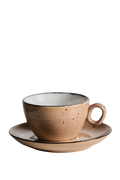 Cappucinokop, lysbrun iris prikker