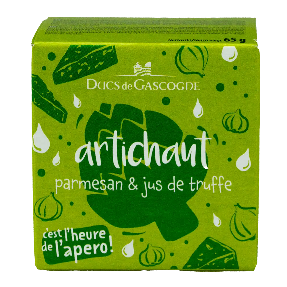 Artiskokcreme men parmesan og vintertrøffelsaft (brumale), Ducs de Gasgogne, 65g