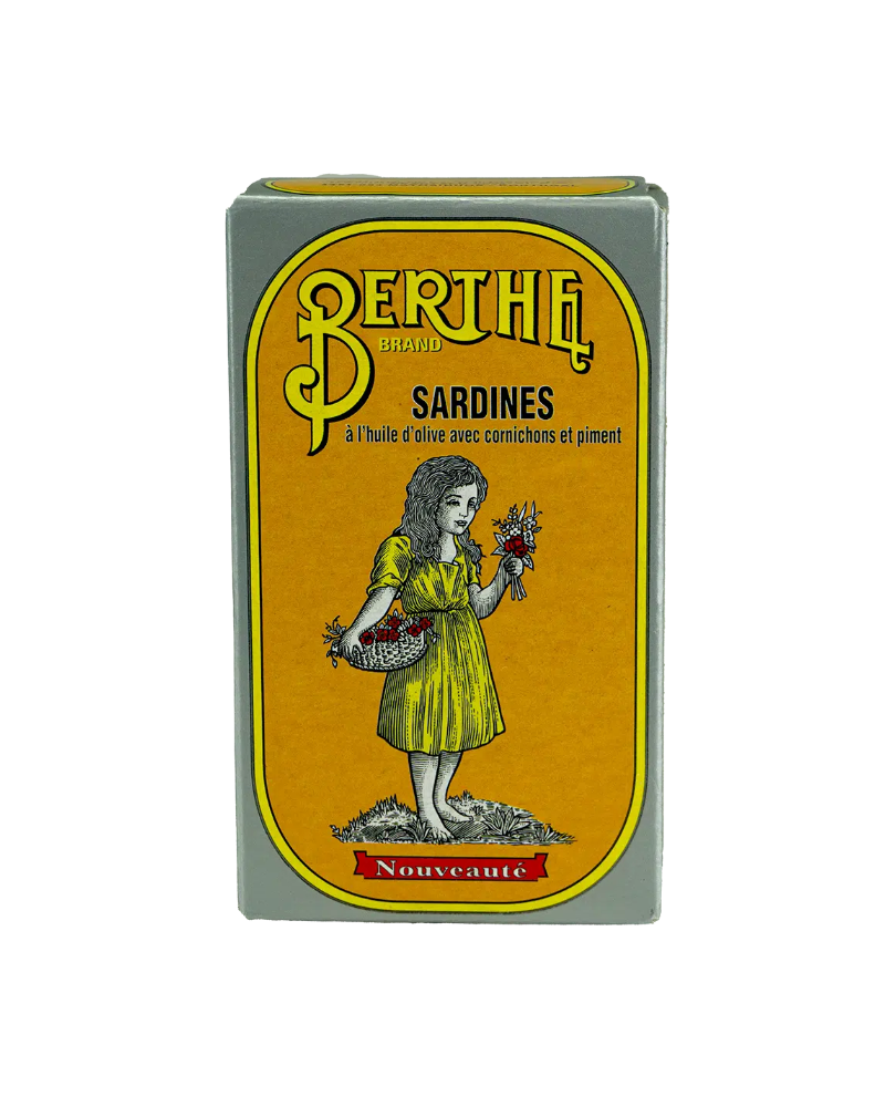 Spicy sardiner i olivenolie, Berthe, 125g