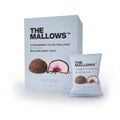 Jordbær fyldte Marshmallows med belgisk mørk chokolade, 5 stk.