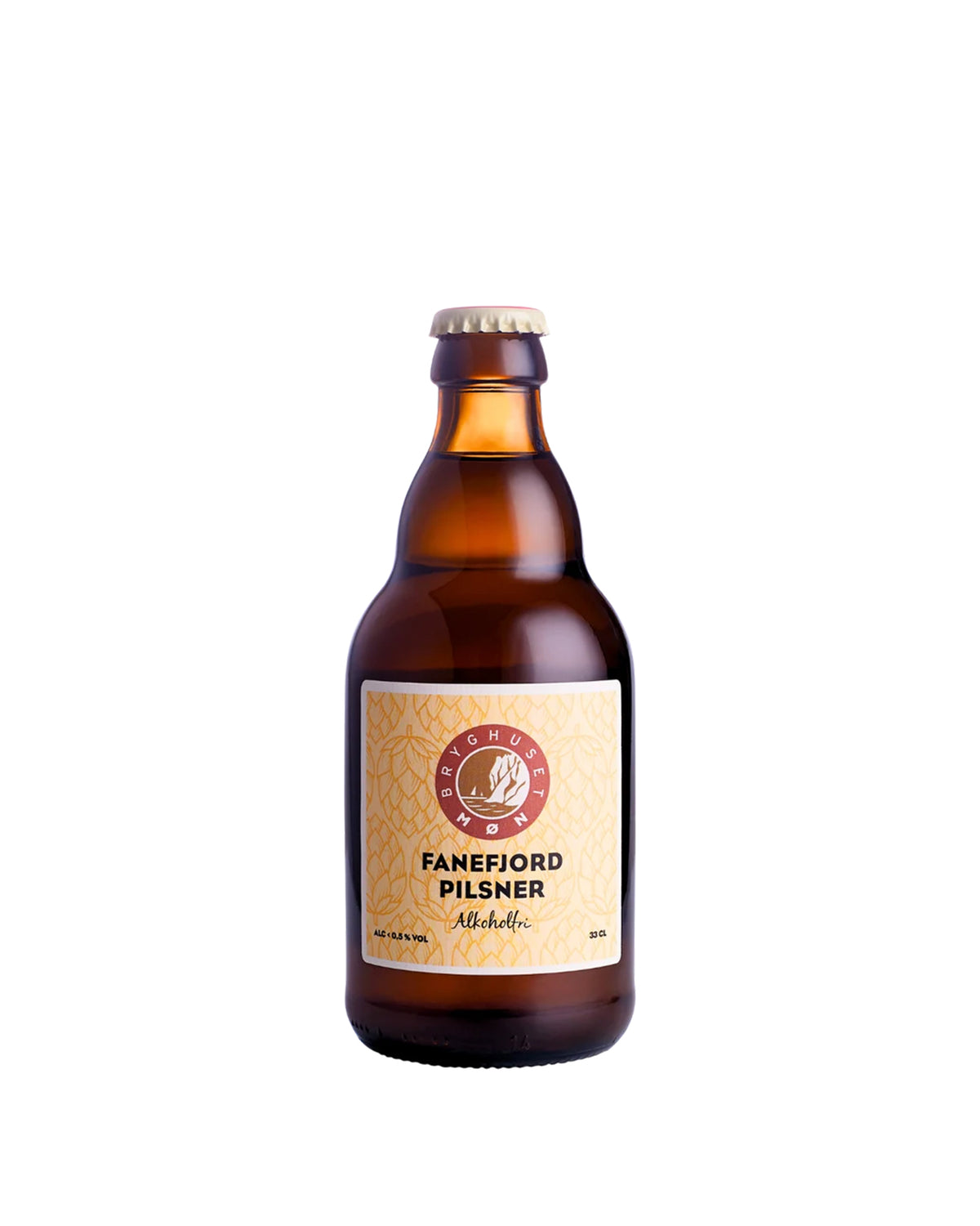 Fanefjord Pilsner, Bryghuset Møn, Alkoholfri, 33 cl