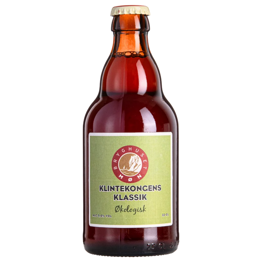 Klintekongens Klassik, økologisk, Bryghuset Møn, 5,0%, 33 cl