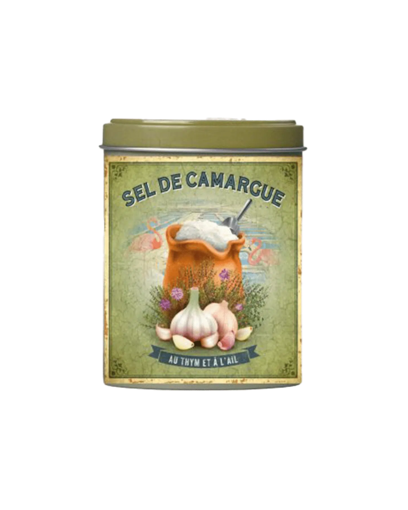 PGI Fleur de sel med timian og hvidløg fra Camargue Provence, strødåse