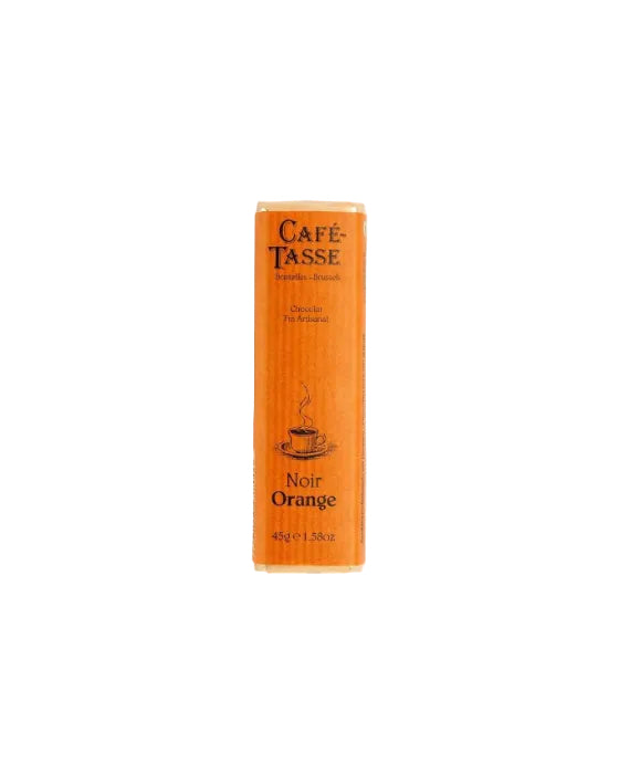 Cafe-Tasse bar med mørk chokolade 60% og appelsinskal, 45g