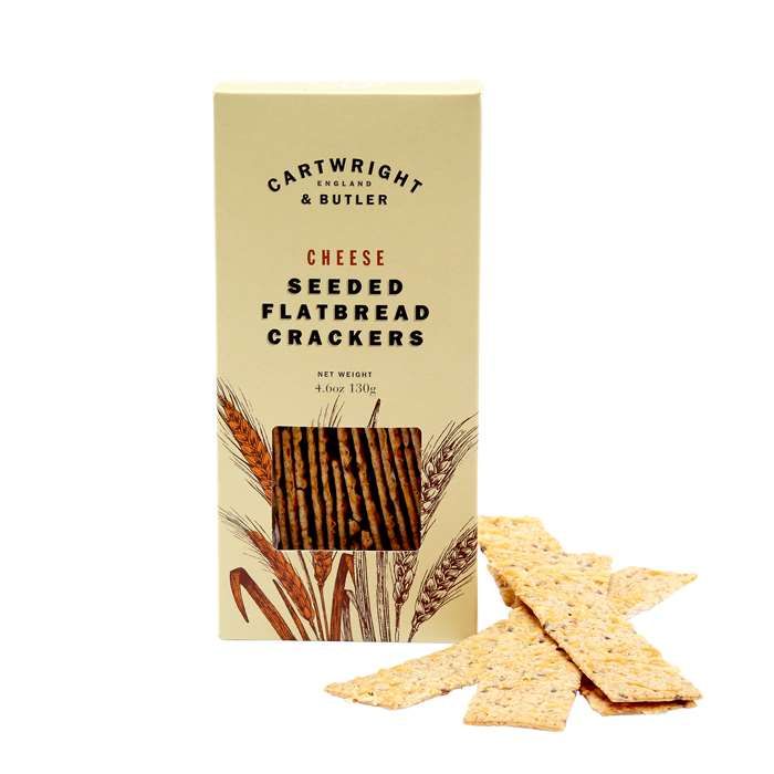 C&B Flatbread Crackers med ost, 130 g