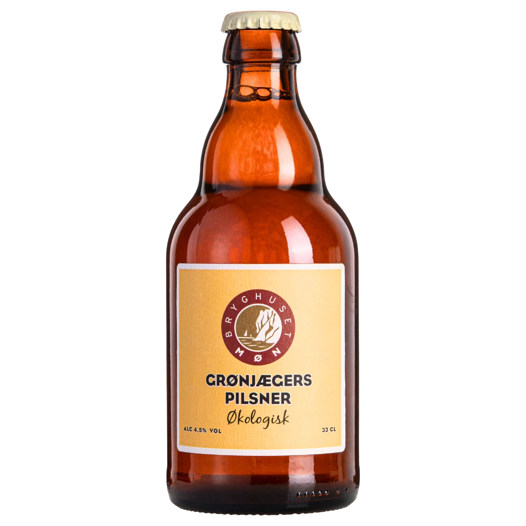 Grønjægers Pilsner - Bryghuset Møn, øko, 4,5%