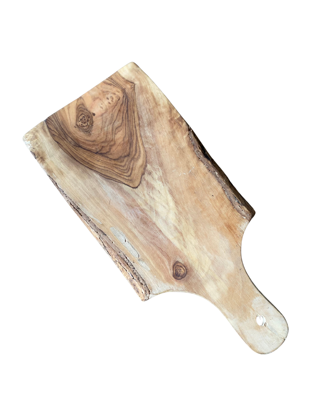 Skærebræt oliventræ, håndlavet i Frankrig 14*20/25 cm